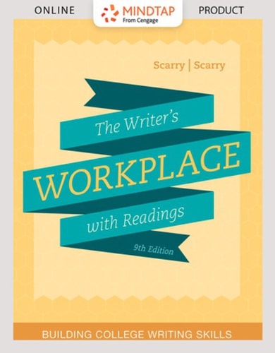 MindTap Developmental English with Cengage Learning Write Experience 2.0 Powered by MyAccess for Scarry/Scarry’s The Writer’s Workplace with Readings: Building College Writing Skills, 9th Edition, [Instant Access], 1 term (6 months)