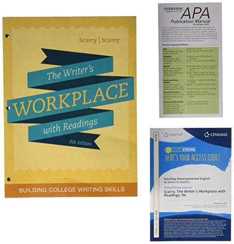 The Writers Workplace With Readings + Mindtap Developmental English With Cengage Learning Write Experience 2.0 Powered by Myaccess, 2 Terms - 12 Months Access Card
