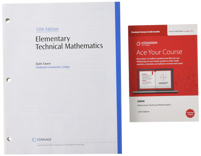 Elementary Technical Mathematics + Webassign Printed Access Card, Multi-term
