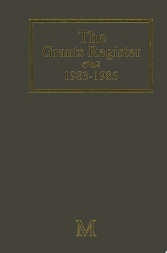 The Grants Register 1983–1985