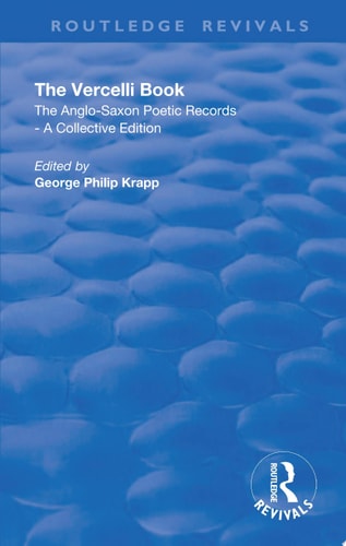 Revival: The Vercelli Book (1932)