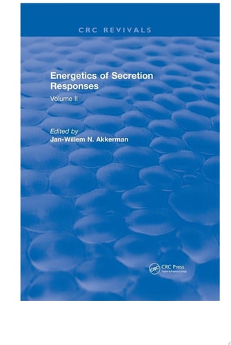 Revival: Energetics of Secretion Responses (1988)