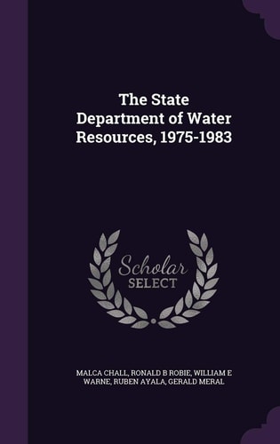 The State Department of Water Resources, 1975-1983