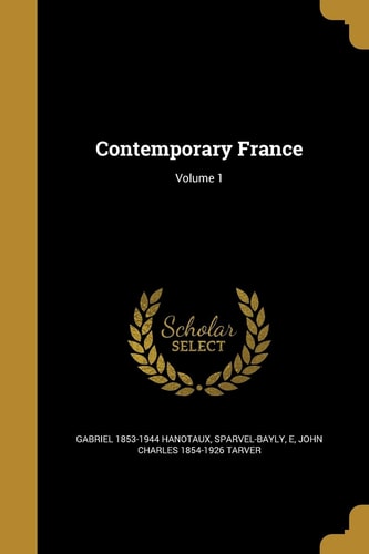 Contemporary France; Volume 1