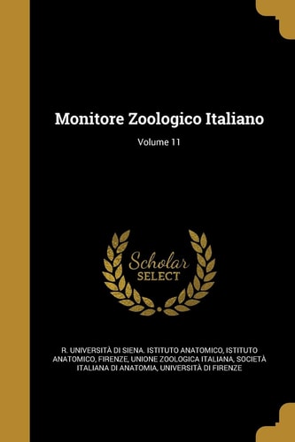 Monitore Zoologico Italiano; Volume 11