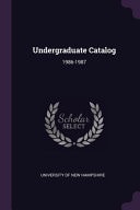 Undergraduate Catalog 1986-1987