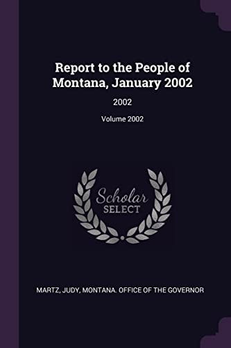 Report to the People of Montana, January 2002
