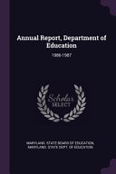 Annual Report, Department of Education 1986-1987