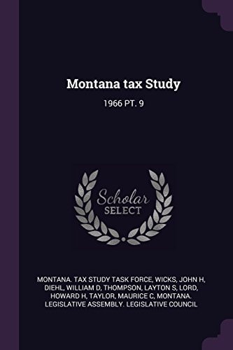 Montana Tax Study 1966 Pt. 9