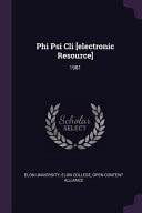 Phi Psi Cli 1981
