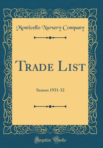 Trade List Season 1931-32