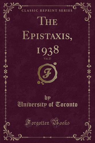 The Epistaxis, 1938, Vol. 27
