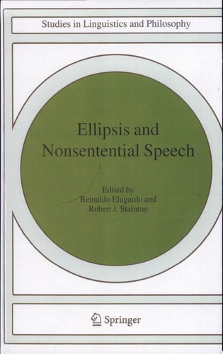 Ellipsis and Nonsentential Speech