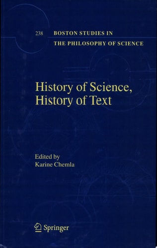 History of Science, History of Text