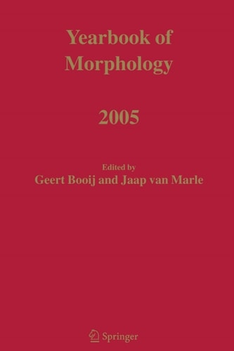 Yearbook of Morphology 2005