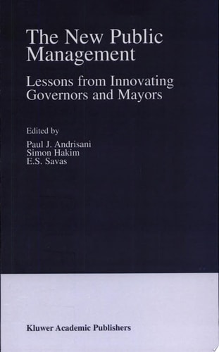 The New Public Management Lessons from Innovating Governors and Mayors