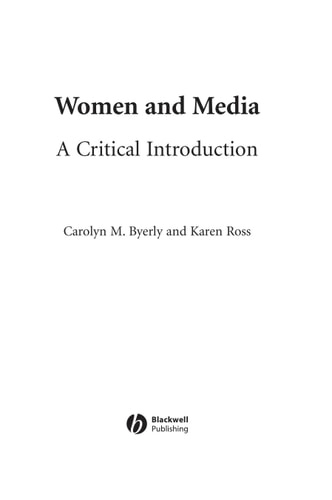 Women and Media A Critical Introduction