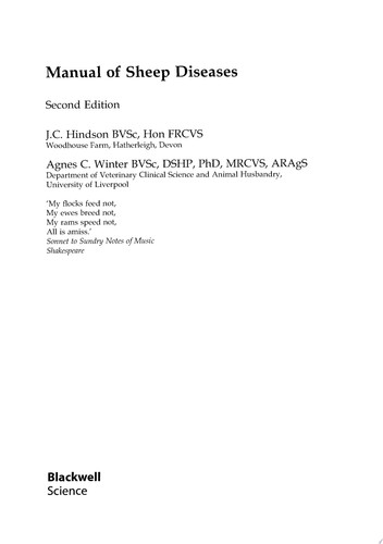 Manual of Sheep Diseases