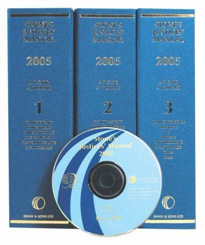 Stone's Justices' Manual 2005 - 3 Volumes