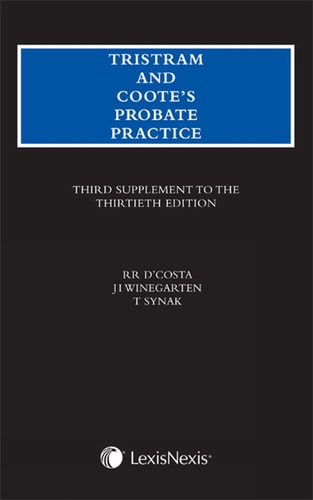 Tristram and Coote's Probate Practice