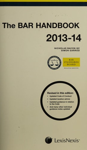 The Bar Handbook, 2013-2014