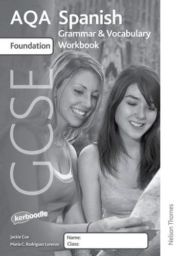 AQA GCSE Spanish Foundation Grammar and Vocabulary Workbook Pack (x8)