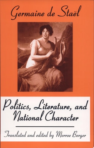 Politics, Literature, and National Character