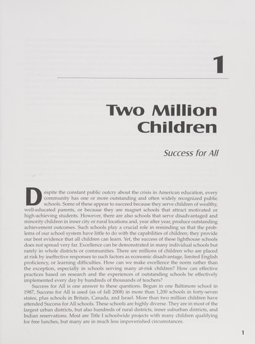 2 Million Children Success for All