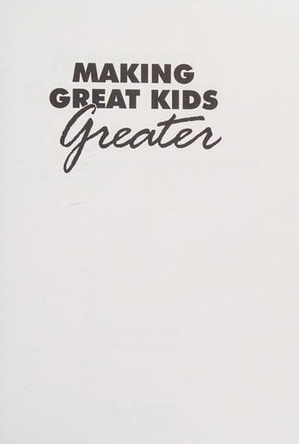 Making Great Kids Greater Easing the Burden of Being Gifted