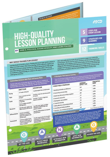 High-Quality Lesson Planning Quick Reference Guide