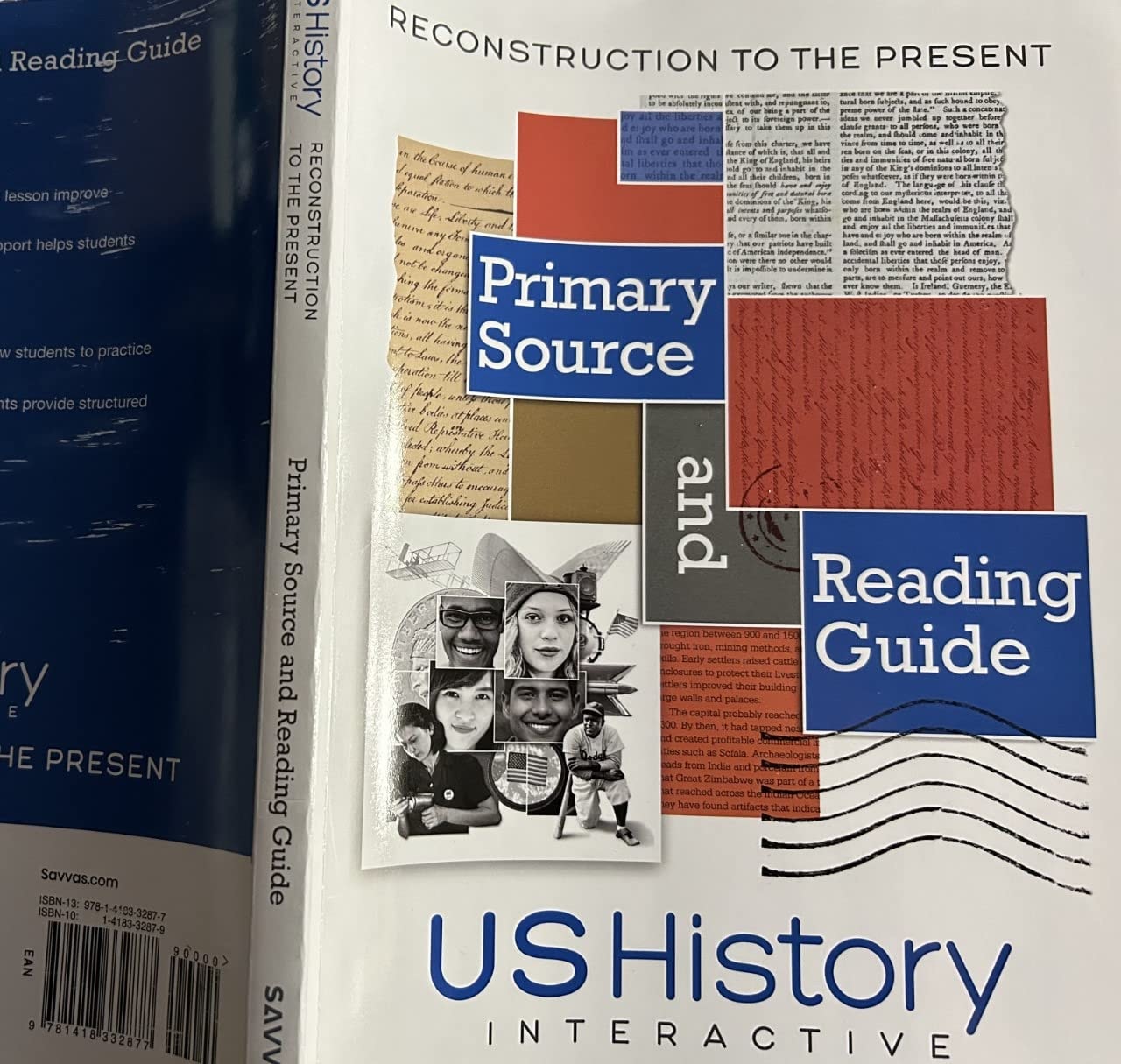High School United States History Interactive 2022: Reconstruction to The Present Primary Source and Reading Guide Workbook Grades 9/12