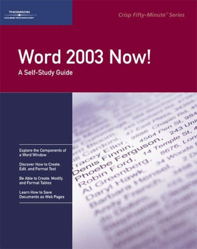 Word 2003 Now! A Self-study Guide