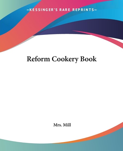 Reform Cookery Book