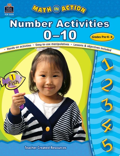 Number Activities 0-10 Hands-on Activities, Easy-to-use Manipulatives, Lessons & Objectives Included