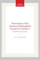 History of the Pelycosauria, with a Description of the Genus Dimetrodon, Cope: Transactions, American Philosophical Society (vol. 20, part 1)