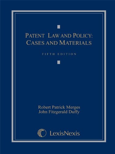Patent Law and Policy Cs. & Mtls