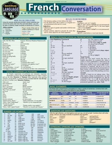 French Conversation: a QuickStudy Language Reference Guide