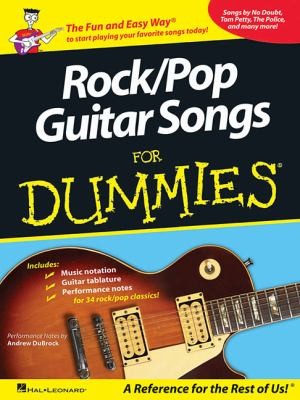 Rockpop Guitar Songs For Dummies
