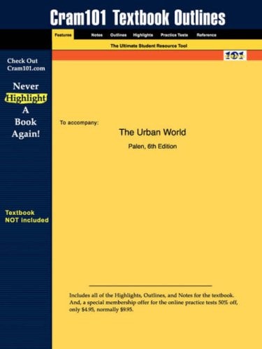 Studyguide for the Urban World by Palen