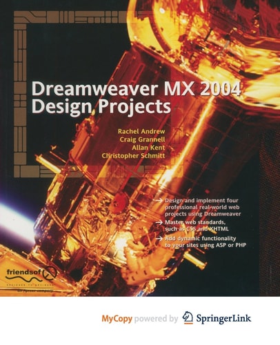 Dreamweaver MX 2004 Design Projects