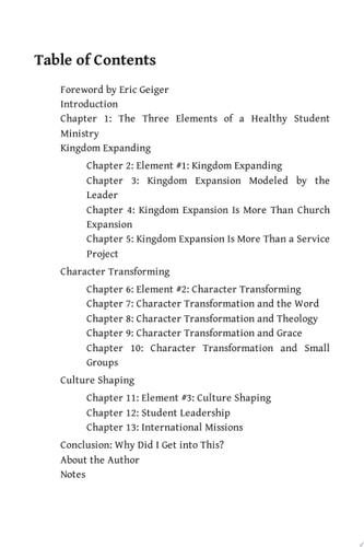 Student Ministry that Matters