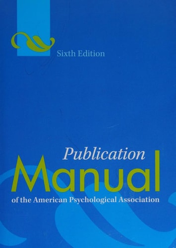 Edition published by American Psychological Association