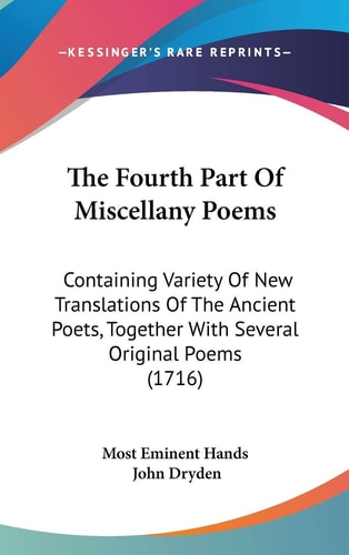 Edition published by Kessinger Publishing, LLC