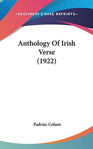 Anthology Of Irish Verse (1922)