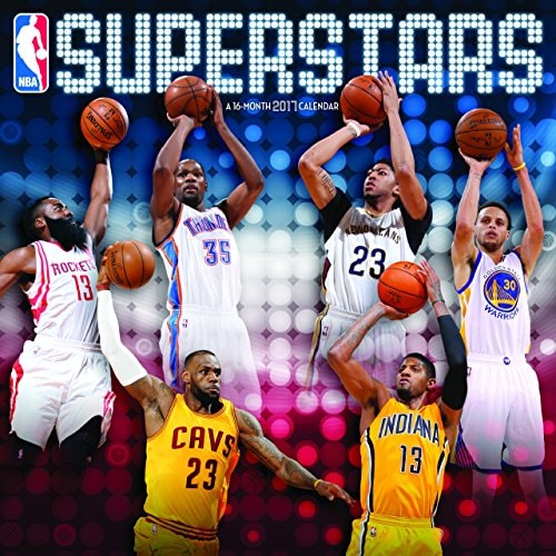 Trends International NBA Superstars 2017 Wall Calendar