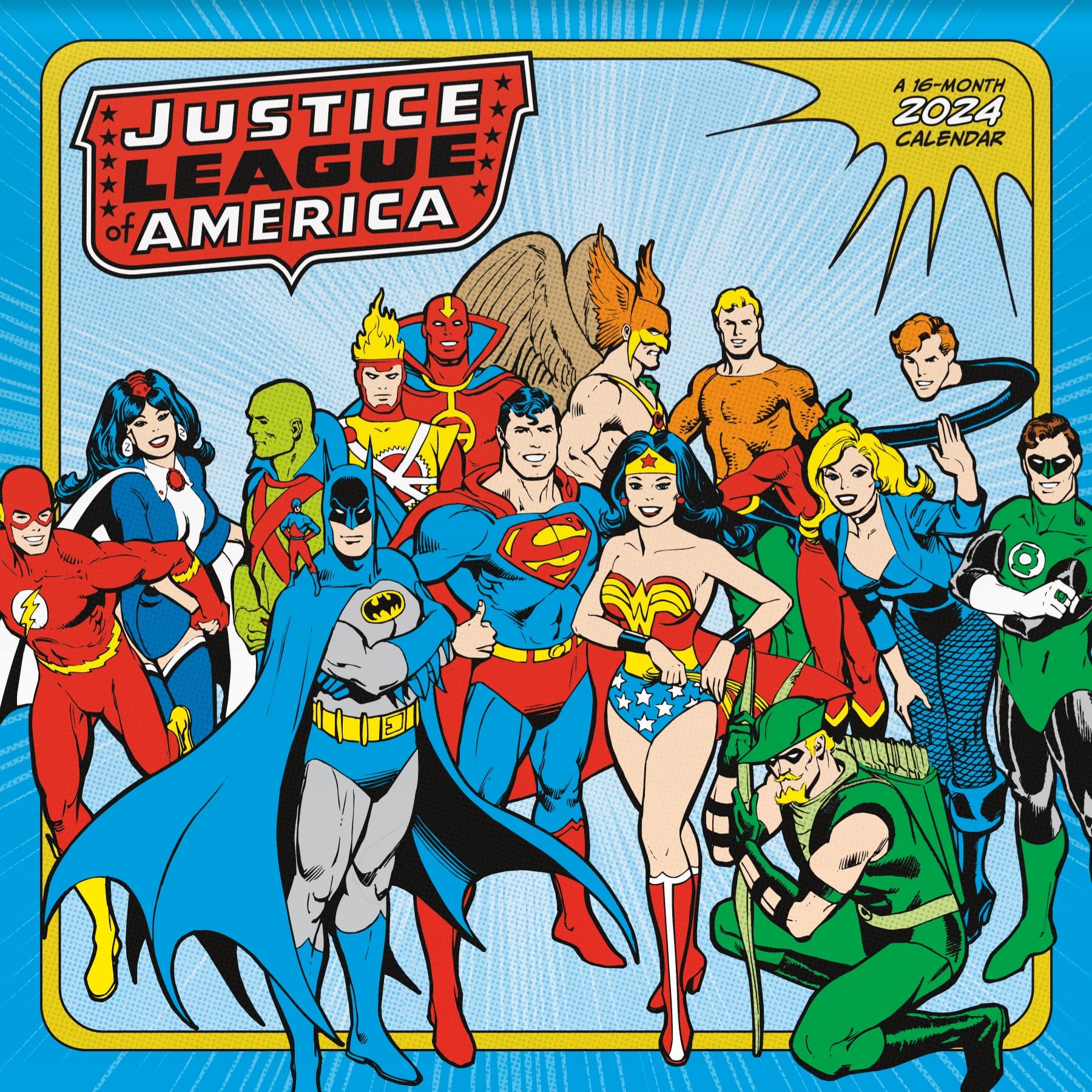 2024 DC Comics The Justice League (Classic) Wall Calendar