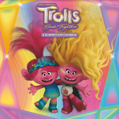 2024 Trolls 3 Wall Calendar