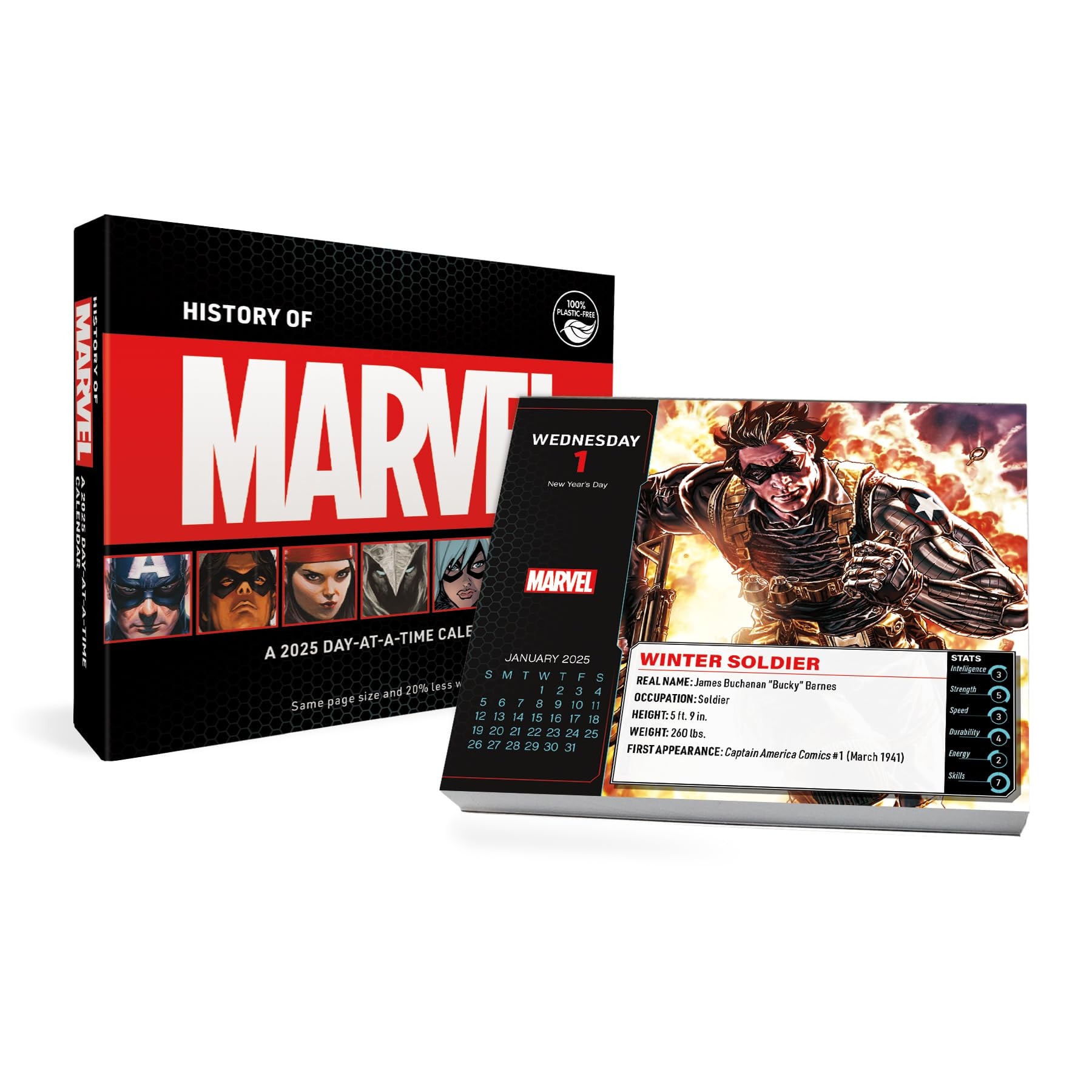 2025 Marvel - History of Marvel Day-at-a-Time Box Calendar