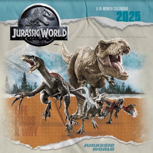 2025 Jurassic World Wall Calendar