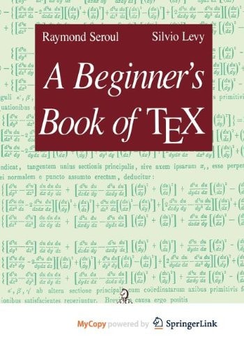 A Beginner’s Book of TEX